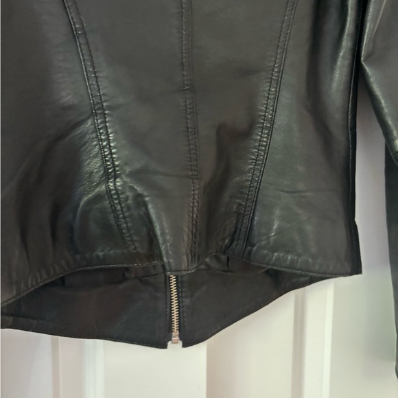 LADIES WOMENS GENUINE BLACK LEATHER CARRIE HOXTON BIKER MOTORCYCLE JACKET 8 - Picture 10 of 14